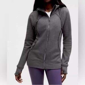 USED Lululemon ScubaHoodie *Plush. Color:Heathered Black-IN EXCELLENT CONDITION.